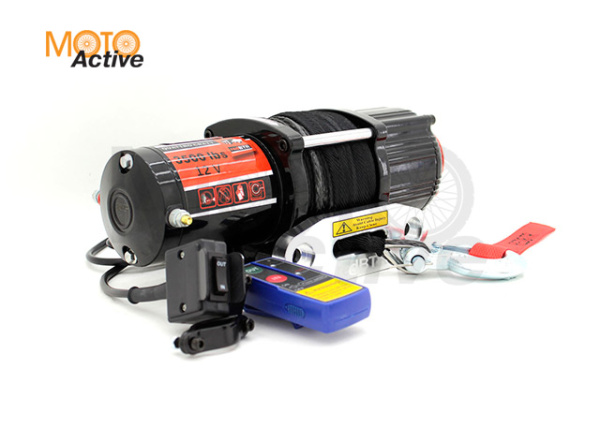 Лебедка ATV серия QUATTRO SPORT 3.5S (1587 кг), 12V, планетарный редуктор 166:1, трос синтетика