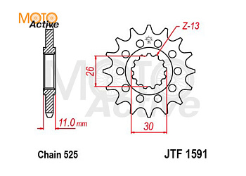 Звезда ведущая JTF1591.16
