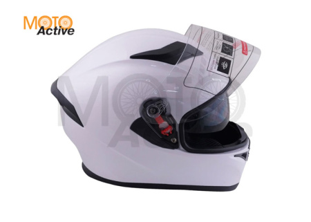 Шлем (интеграл) Ataki JK316 Solid, белый глянцевый