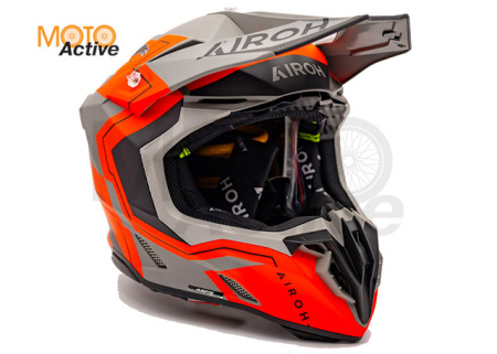 Кроссовый шлем Airoh Twist 3 Dizzy Orange Fluo Matt