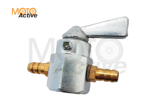 Кран топливный (стайлинговый) универсальный (серебристый)