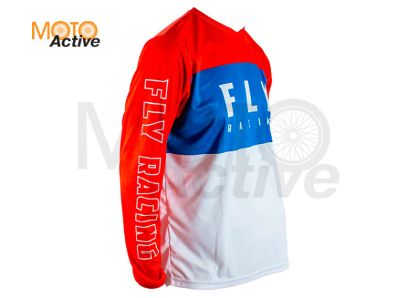 Джерси FLY RACING F-16 REFRESH , белая/красная/синяя