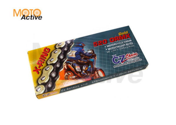 Цепь привода CZ Chains 520 ORMX Gold - 118 (Active-Ring)