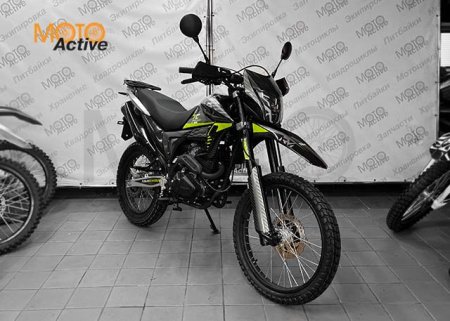 Мотоцикл REGULMOTO TE (Tour Enduro) PR, 6 скоростей (черный/зеленый)