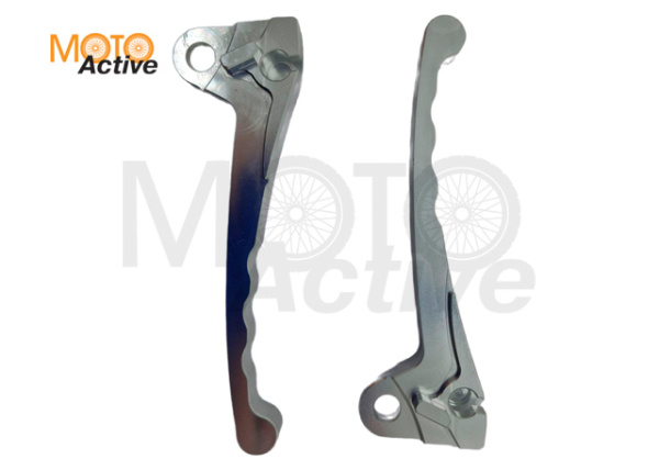 Рычаги руля Yamaha JOG 50 (голые) (тюнинг, барабан/барабан, белые) "YMBT"