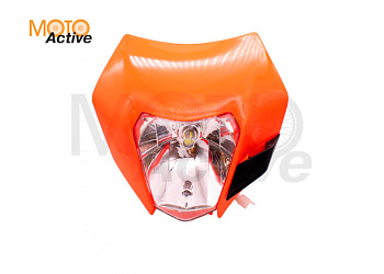 Фара головного света питбайк Five Pilot в сборе с щитком