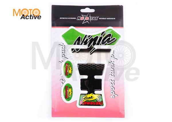 Наклейка на бак KAWASAKI (силикон) (#5115)