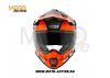 Шлем (мотард) JUST1 J34 Tour (2020), оранжевый/черный глянцевый