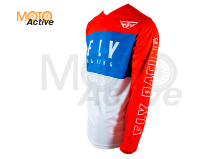 Джерси FLY RACING F-16 REFRESH , белая/красная/синяя