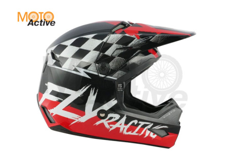 Шлем детский (кроссовый) FLY RACING KINETIC SKETCH ECE, красный/черный/серый