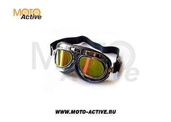 Очки дорожные/чоппер SM-G11 черные/хром
