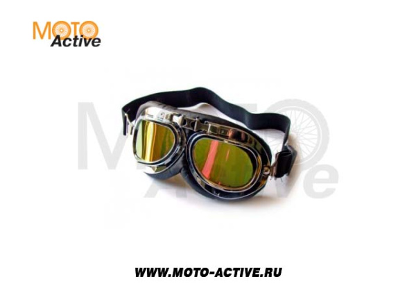 Очки дорожные/чоппер SM-G11 черные/хром
