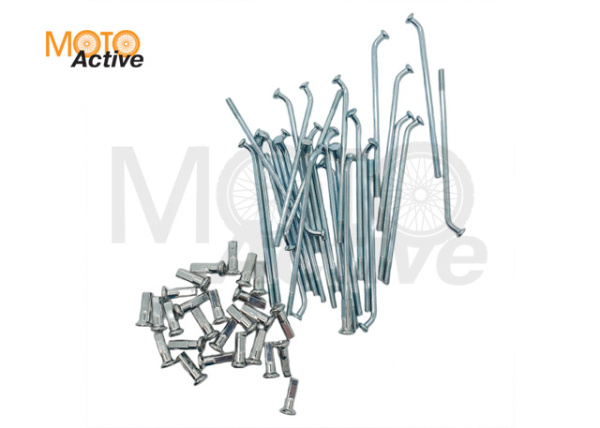 Спицы KAYO 10" компл 28 шт. (88 мм) задний диск белые