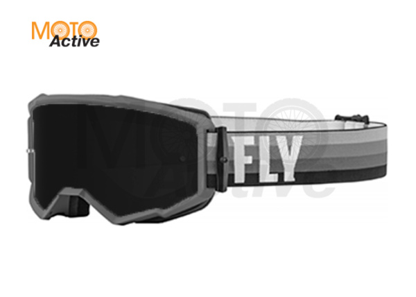Очки для мотокросса FLY RACING ZONE (2022) черный/серый затемненные