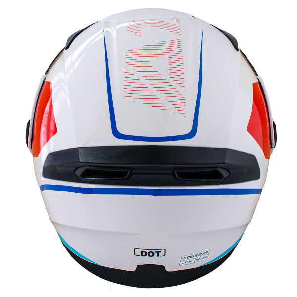 Шлем модуляр ATAKI JK902 Spot (красный/синий/белый глянцевый)