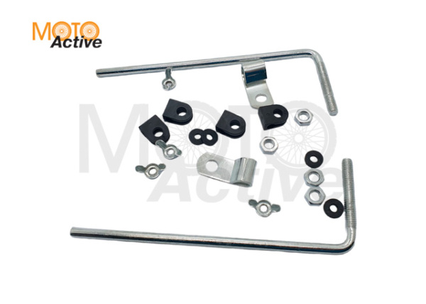 Стекло ветровое для квадроцикла универсальное (51,5х42 см) с креплением CN