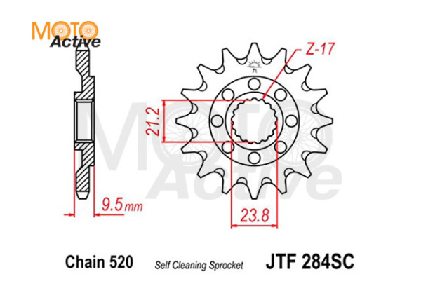 Звездочка цепи JTF284.13SC