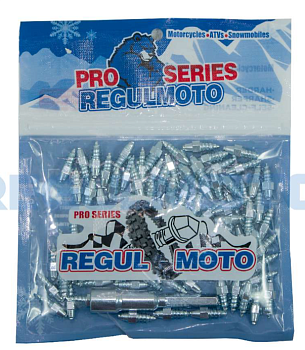 Шипы Regulmoto PRO Series H25 с карбид-вольфрамовым сердечником (дл. резьбы 15,5 мм) компл. 100шт