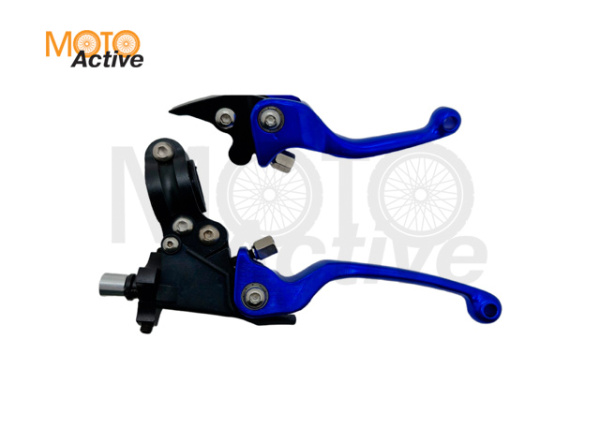 Рычаг сцепления тормоза с кронштейном #1 CNC синий