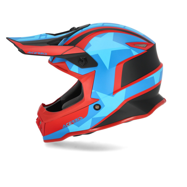 Шлем детский (кроссовый) Acerbis IMPACT STEEL JUNIOR Red/Blue