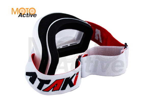 Очки для мотокросса ATAKI HB-319 белые глянцевые