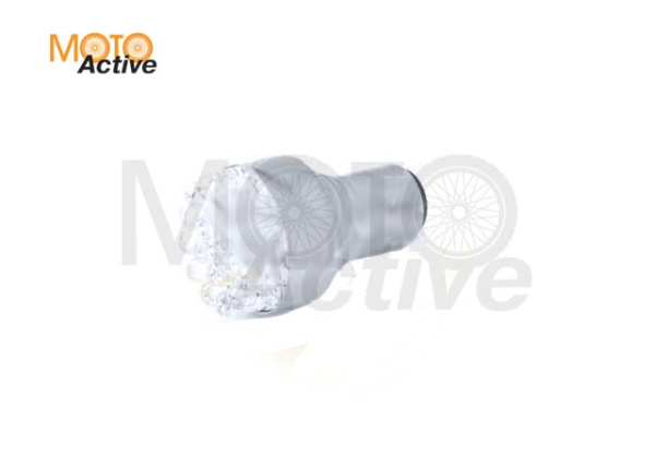 Лампа стоп сигнала светодиодная S25 12V 19диод. цоколь 2 конт. желтая SCOOTER-M