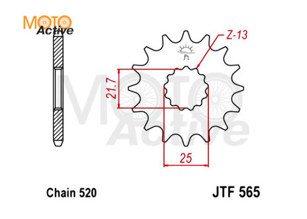 Звездочка цепи JTF565.15