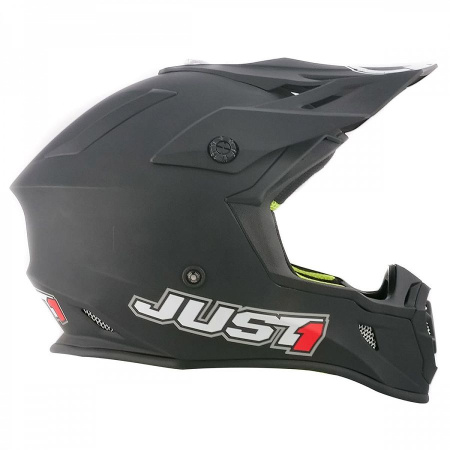 Шлем (кроссовый) JUST1 J38 SOLID, черный матовый