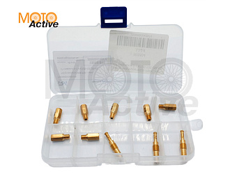 Набор жиклеров NIBBI PWK, Keihin (7 главных и 3 х/х)120-135 (38-42)