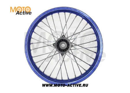 Диск 17"х1,6 передний диск. торм. аллюминий KAYO синий