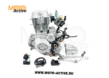 Двигатель 250см3 в сборе 167FMM CG250-В  грм штанга, 5ск