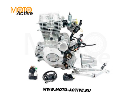 Двигатель 250см3 в сборе 167FMM CG250-В  грм штанга, 5ск