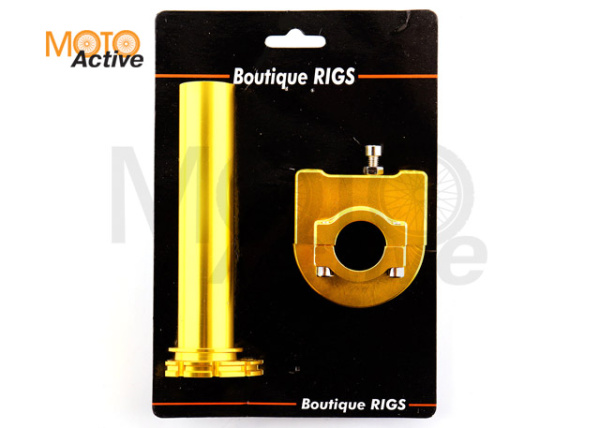 Ручка газа короткоходная (тюнинг) (желтая) RIDE IT