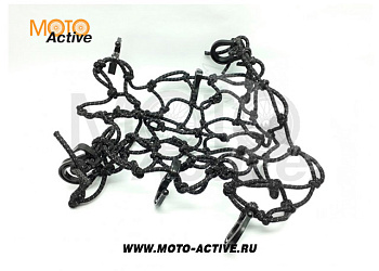 Сетка багажная REXWEAR черная 40х40 см со светоотражающей нитью