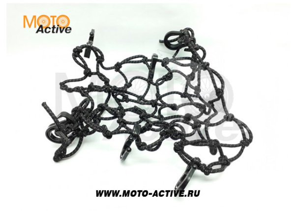 Сетка багажная REXWEAR черная 40х40 см со светоотражающей нитью