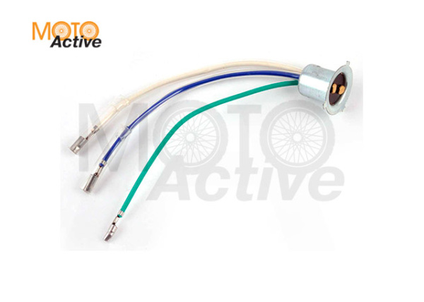 Патрон фары P15D-25-3 (3 уса) "KOMATCU" (mod.A)