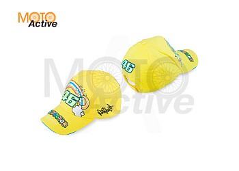 Бейсболка "46 VALENTINO ROSSI" (желтая, 100% хлопок) (mod:2)