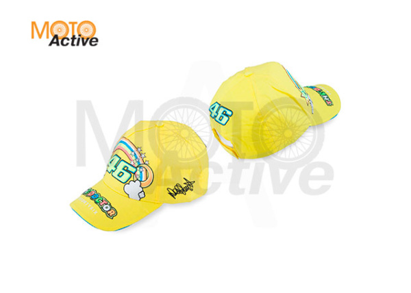 Бейсболка "46 VALENTINO ROSSI" (желтая, 100% хлопок) (mod:2)