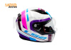 Мотошлем LS2 FF353 Rapid Chos, бело-фиолетовый