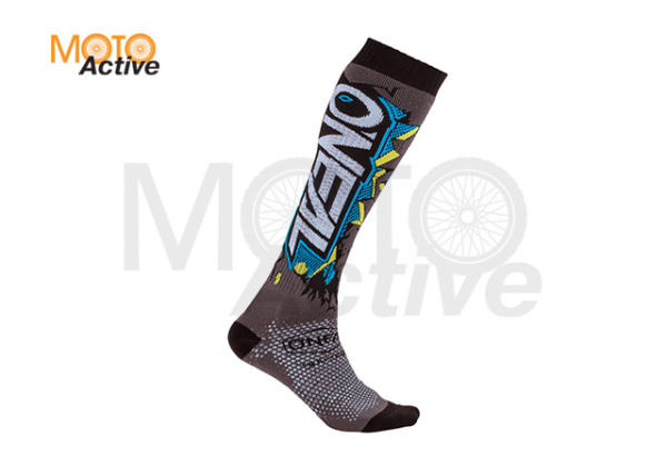 Носки для мотокросса Pro Mx Sock Villian Серые
