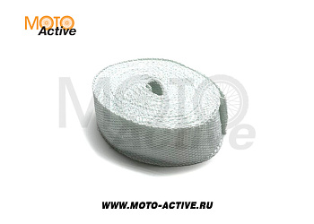 Термолента для выхлопной системы, ширина 5см, темп. до 1500град, цена за 1м  (бухта10м)