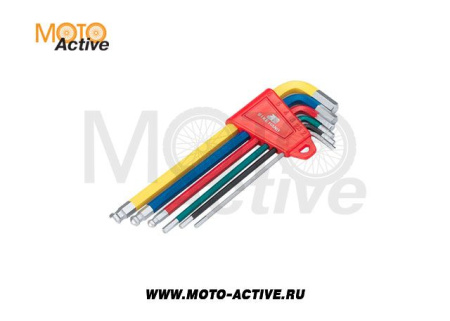 Шестигранники Gros YC-613-6C, с шаровыми головками, цветные, комплект