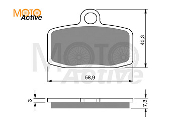 Тормозные колодки GOLD FREN K5 307