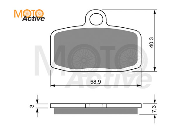 Тормозные колодки GOLD FREN K5 307