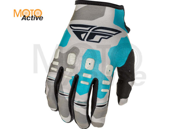Перчатки FLY RACING KINETIC K221 2021 серые/синие