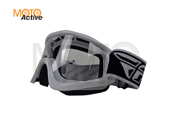 Очки для мотокросса FLY RACING FOCUS (2019) белые, прозрачные
