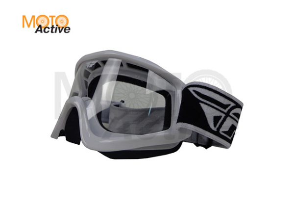 Очки для мотокросса FLY RACING FOCUS (2019) белые, прозрачные