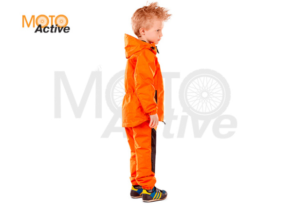 Детский комплект дождевой (куртка, брюки) EVO Kids ORANGE (мембрана)