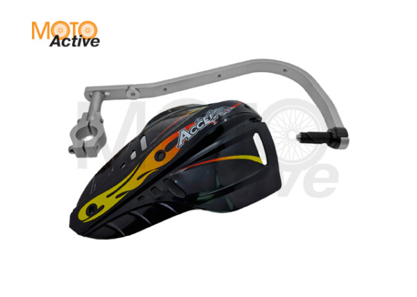 Защита рук с пластиковыми щитками ACCEL HGS-02 28.6мм (серебро)