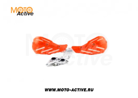 Защита рук (пара) HP15 оранжевые армированные SM-PARTS